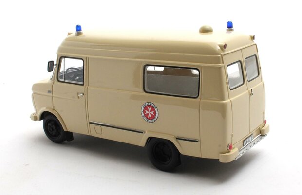 Matrix 1:43 Opel Blitz Voll Johanitter Aalen 65-75 beige. Verwacht Q1-2026