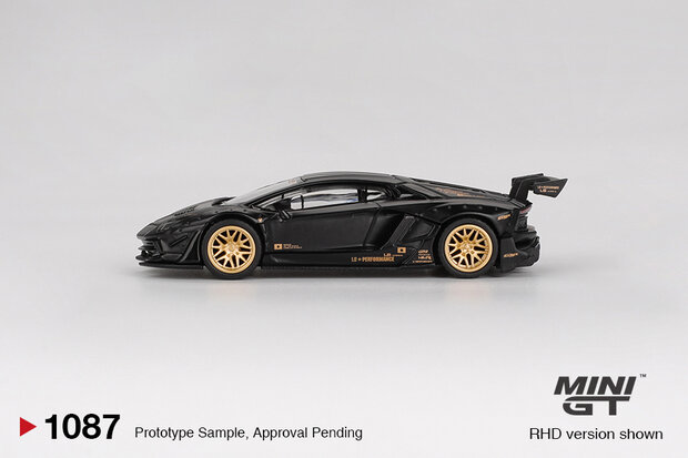Mini GT 1:64 Lamborghini Aventador LB - WORKS Limited Edition Matte Black LHD. Verwacht 01-2026
