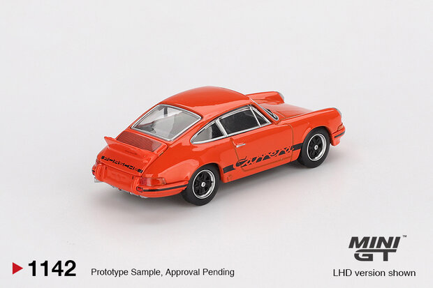 Mini GT 1:64 porsche 911 carrera rs 2.7 tangerine 1973 verwacht maart-4-2026