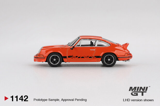 Mini GT 1:64 porsche 911 carrera rs 2.7 tangerine 1973 verwacht maart-4-2026
