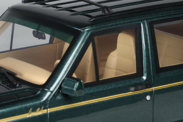 Otto Mobile 1:18 Jeep Cherokee XJ Limited Hunter Green 1995. Levering 12-2025 - uitverkocht in pre-order
