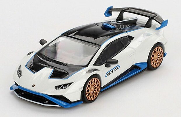 Mini GT 1:64 Lamborghini Huracan STO Bianco Asopo 2023 LHD