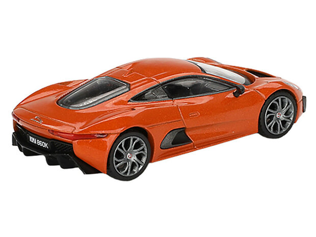 Mini GT 1:64 Jaguar C-X75 Orange Metallic 007 James Bond "Spectre" (2015) Movie - Dutch Blister Packaging!