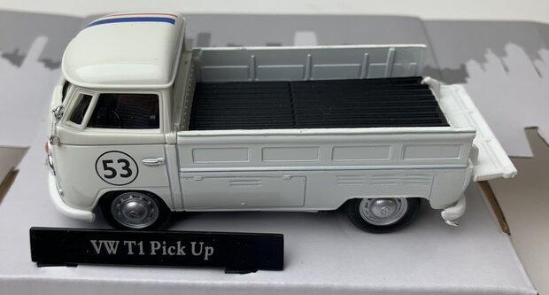 Cararama 1:43 Volkswagen T1 Pickup no 53 - Herbie" 1950 wit