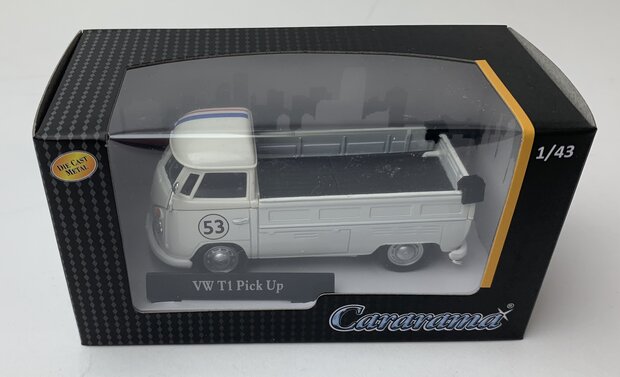 Cararama 1:43 Volkswagen T1 Pickup no 53 - Herbie" 1950 wit