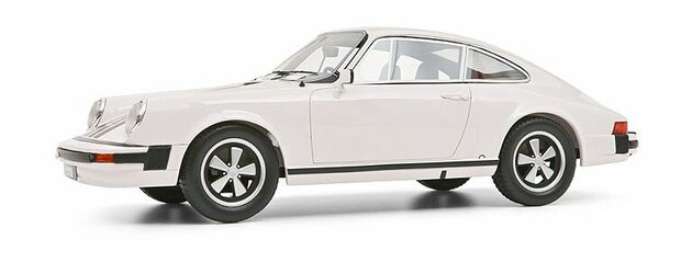 Schuco Pro18 1:18 Porsche 911 coupé (1977), wit, resin gesloten model