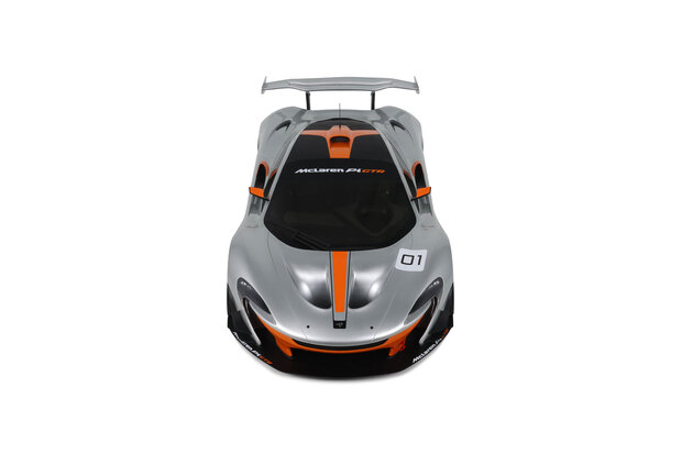 GT Spirit 1:8 MCLaren P1 GTR Pebble Beach grey 2014 incl showcase. Levering 06-2026