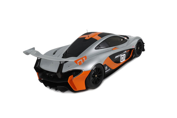 GT Spirit 1:8 MCLaren P1 GTR Pebble Beach grey 2014 incl showcase. Levering 06-2026