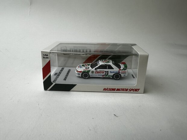 Kyosho 1:64 Castrol ( Nissan ) Skyline GT-R Gr.A 1990 No 23 with LED incl vitrine