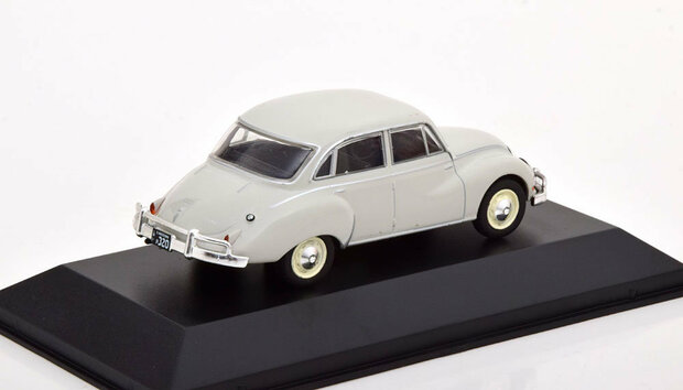 Atlas 1:43 Auto Union 1000 S 1960 lichtgrijs in blisterverpakking