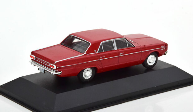 Atlas 1:43 Chrysler Valiant IV rood 1967 in blisterverpakking