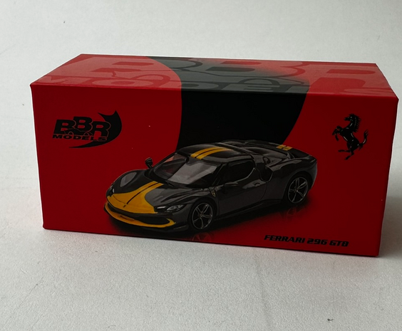 BBR 1:64 Ferrari 296 GTB Assetto Fiorano Grigio Scuro 2024