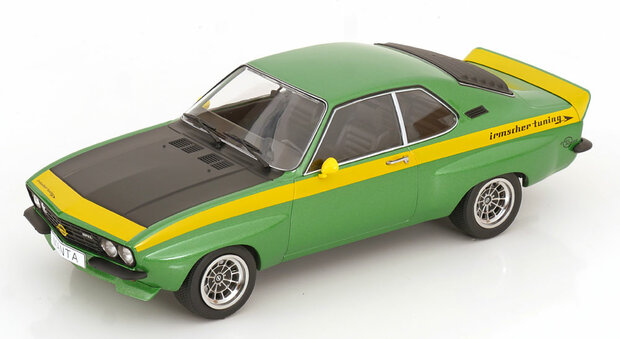 MCG 1:18 Opel Manta A Irmscher Tuning - groen metallic / geel