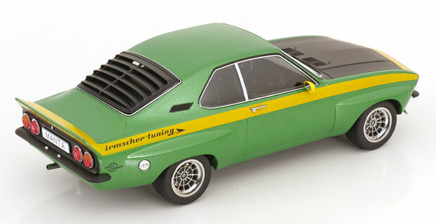 MCG 1:18 Opel Manta A Irmscher Tuning - groen metallic / geel