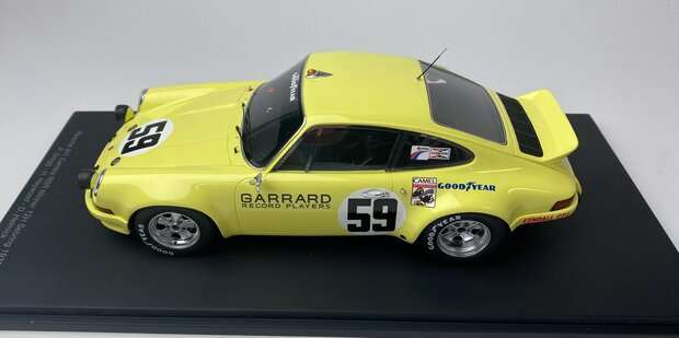 Spark 1:18 Porsche 911 Carrera RSR no59 - Peter Gregg, Hurley Haywood, Dave Helmick - winner 12h Sebring 1973