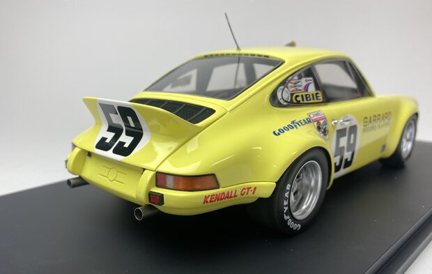 Spark 1:18 Porsche 911 Carrera RSR no59 - Peter Gregg, Hurley Haywood, Dave Helmick - winner 12h Sebring 1973
