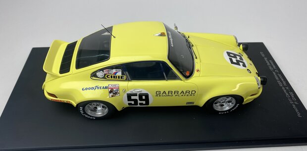 Spark 1:18 Porsche 911 Carrera RSR no59 - Peter Gregg, Hurley Haywood, Dave Helmick - winner 12h Sebring 1973