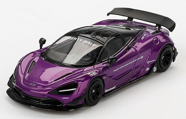 Mini GT 1:64 McLaren 720S LB Works 2020, paars LHD