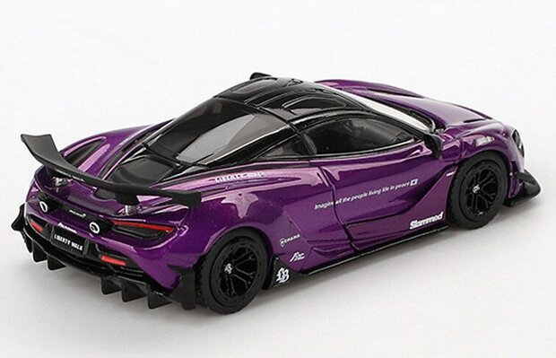 Mini GT 1:64 McLaren 720S LB Works 2020, paars LHD
