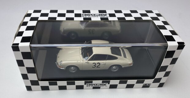 Matrix 1:43 Porsche 911 Le Mans test car no 32 1966 wit