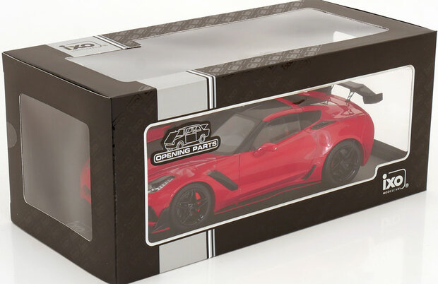 IXO 1:18 Chevrolet Corvette C7 ZR1 Coupe 2019 rood