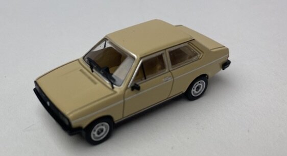 Premium Classiixxs 1:87 Volkswagen Derby I 1979 beige in windowbox