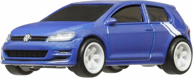 Hotwheels 1:64 Volkswagen Golf MK7 blauw 3/5 - Hot Wheels Premium