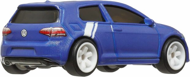 Hotwheels 1:64 Volkswagen Golf MK7 blauw 3/5 - Hot Wheels Premium
