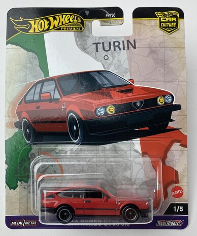 Hotwheels 1:64 Alfa Romeo GTV6 3.0ltr, red 1/5 - Hot Wheels Premium