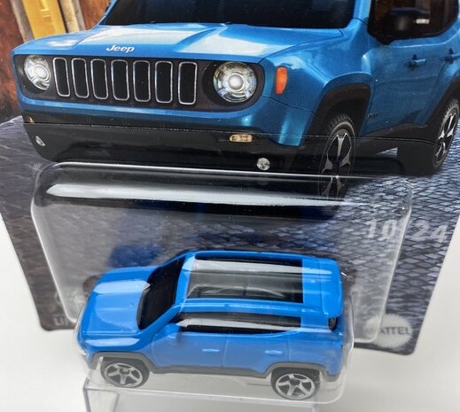 Matchbox 1:64 Jeep Renegade 2016 blauw - Best of Europe series no 2