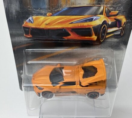 Matchbox 1:64 Chevrolet Corvette C8 2020 oranje - Matchbox 70 Years Special Edition no 2/5