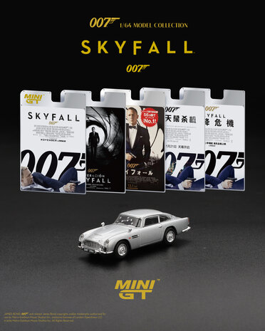 Mini GT 1:64 Aston Martin DB5 Skyfall English Packaging 2012
