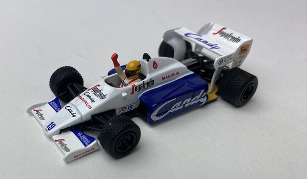 Mini GT 1:64 Toleman TG184, No 19 Ayrton Senna 1984 Monaco Grand Prix 2nd Place LHD