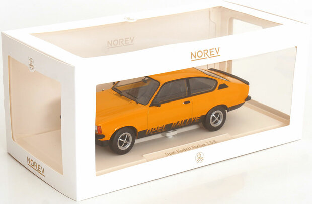 Norev 1:18 Opel Kadett Rallye 2.0 E 1977 Brilliant Ochre. Re-stock week 31/32