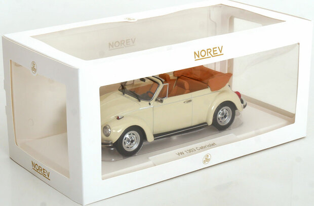 Norev 1:18 Volkswagen 1303 Cabriolet 1972 Cream White