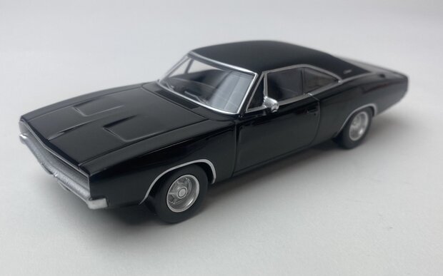 Norev 1:43 Dodge Charger 1968 Black - Jet car in windowbox