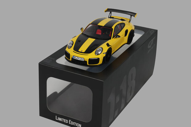 GT Spirit 1:18 Porsche 911 [992.1] GTS2 RS Nurburging LAP Record yellow 2017