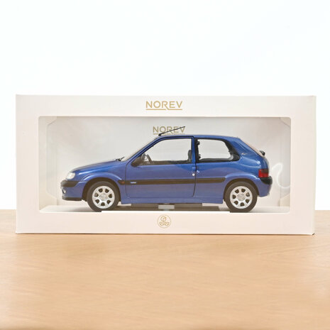 Norev 1:18 Citroen Saxo VTS 1996 Poseidon Blue