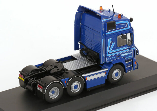 Atlas 1:43 MAN F2000 Germany blauw 1995, trekker in blisterverpakking