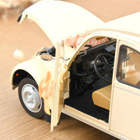 Norev 1:18 Citroen 2CV 1986 Beige Wedding Gift. Levering 10-2026