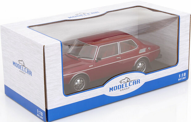 MCG 1:18 Saab 99 EMS donkerrood 1977