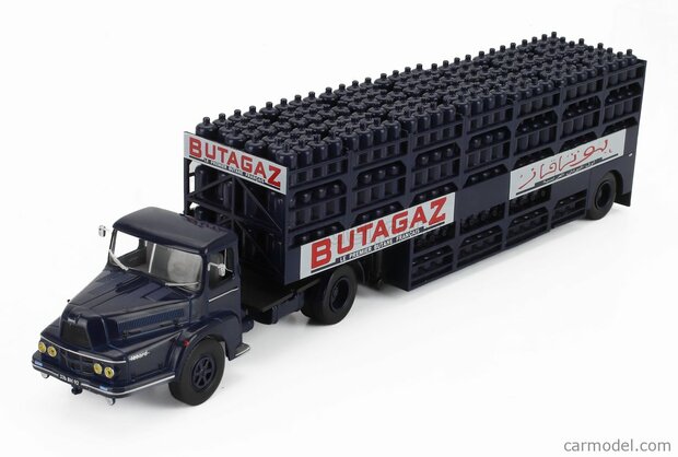 Atlas 1:43 UNIC Izoard  ZU 120T Truck Butagaz 1974 - Transport Gasfles