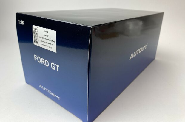Autoart 1:18 Ford GT 2022 '- 1964 Prototype Heritage Edition Wimbledon wit