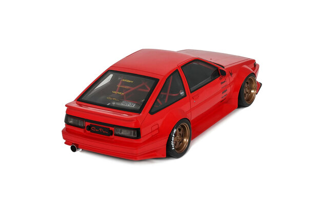 Otto Project Car 1:18 Toyota AE86 Sprinter Trueno Widebody Ferrari Rosso Corsa 1986