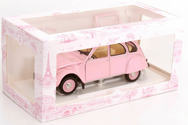 Norev 1:18 Citroen 2CV 1986 Paris mon amour roze