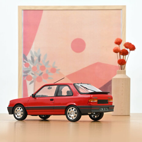 Norev 1:18 Peugeot 309 GTi 1987 Vallelunga Red