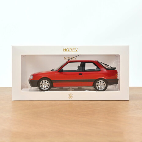 Norev 1:18 Peugeot 309 GTi 1987 Vallelunga Red