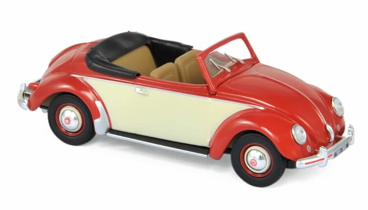 Norev 1:43 Volkswagen Hebmuller 1949 Red &amp; creme