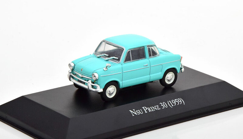 Atlas 1:43 NSU Prinz 30 1959 Turquoise in blisterverpakking