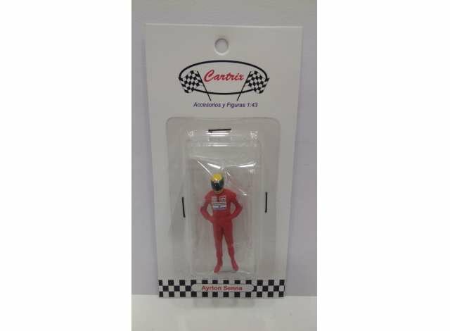 Cartrix 1:43 Ayrton Senna 1991 rood Figuur. Resin series